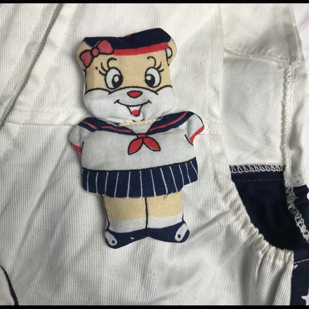 Girls Sailer Sunsuit with Hat and Pin Embroidered - Picture 10 of 10